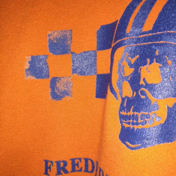 Harley Davidson Hoodie Sweatshirt Pullover Adult Orange Colorado Fanatics M - Picture 7 of 16